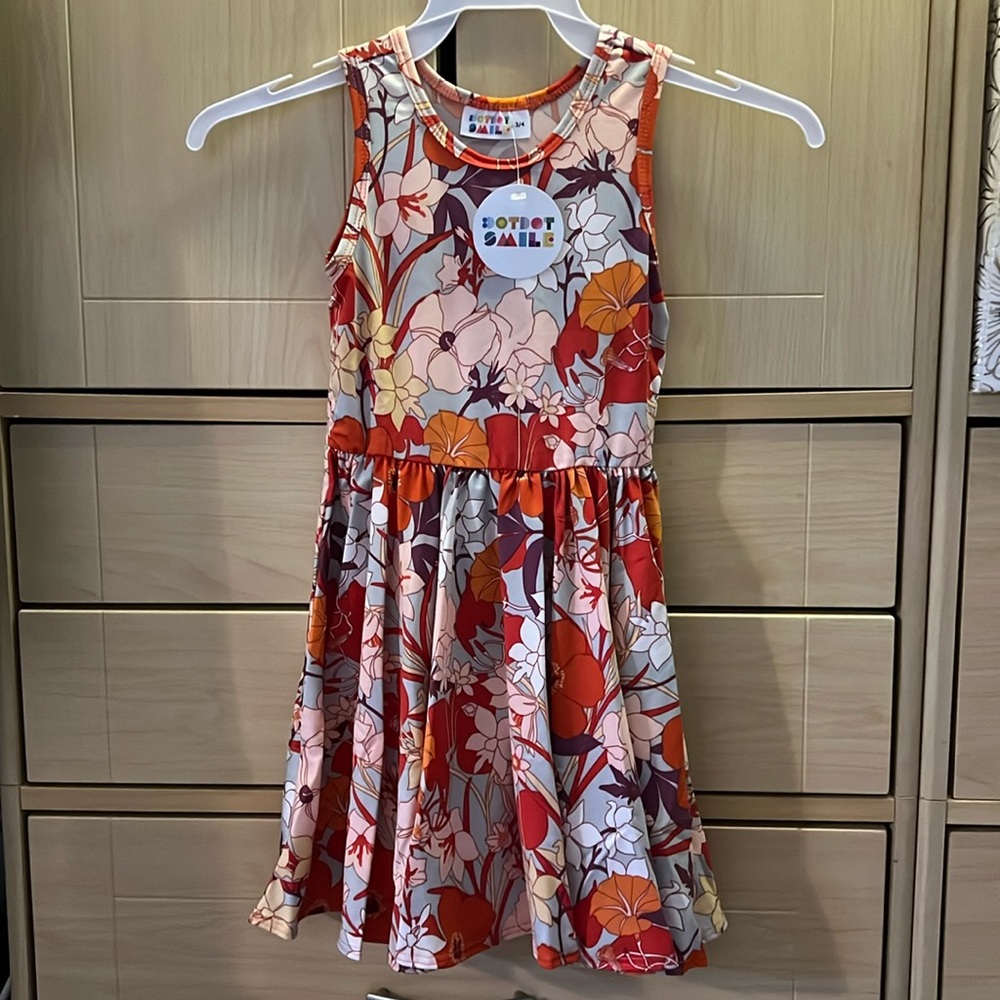 DDS Dot Dot Smile Tank Dress 3/4